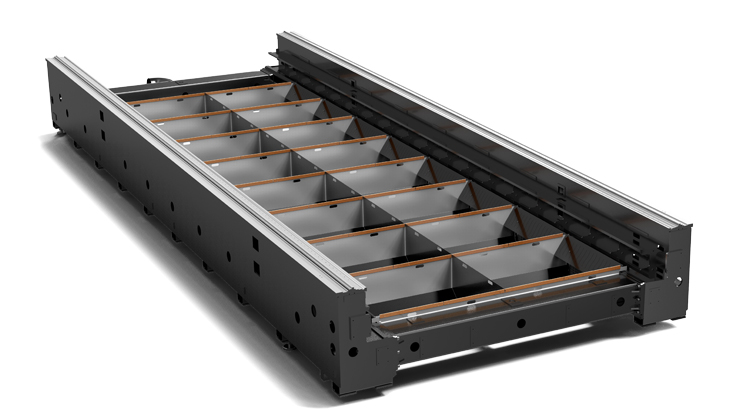 Heavy-duty plate-weled hollow bed